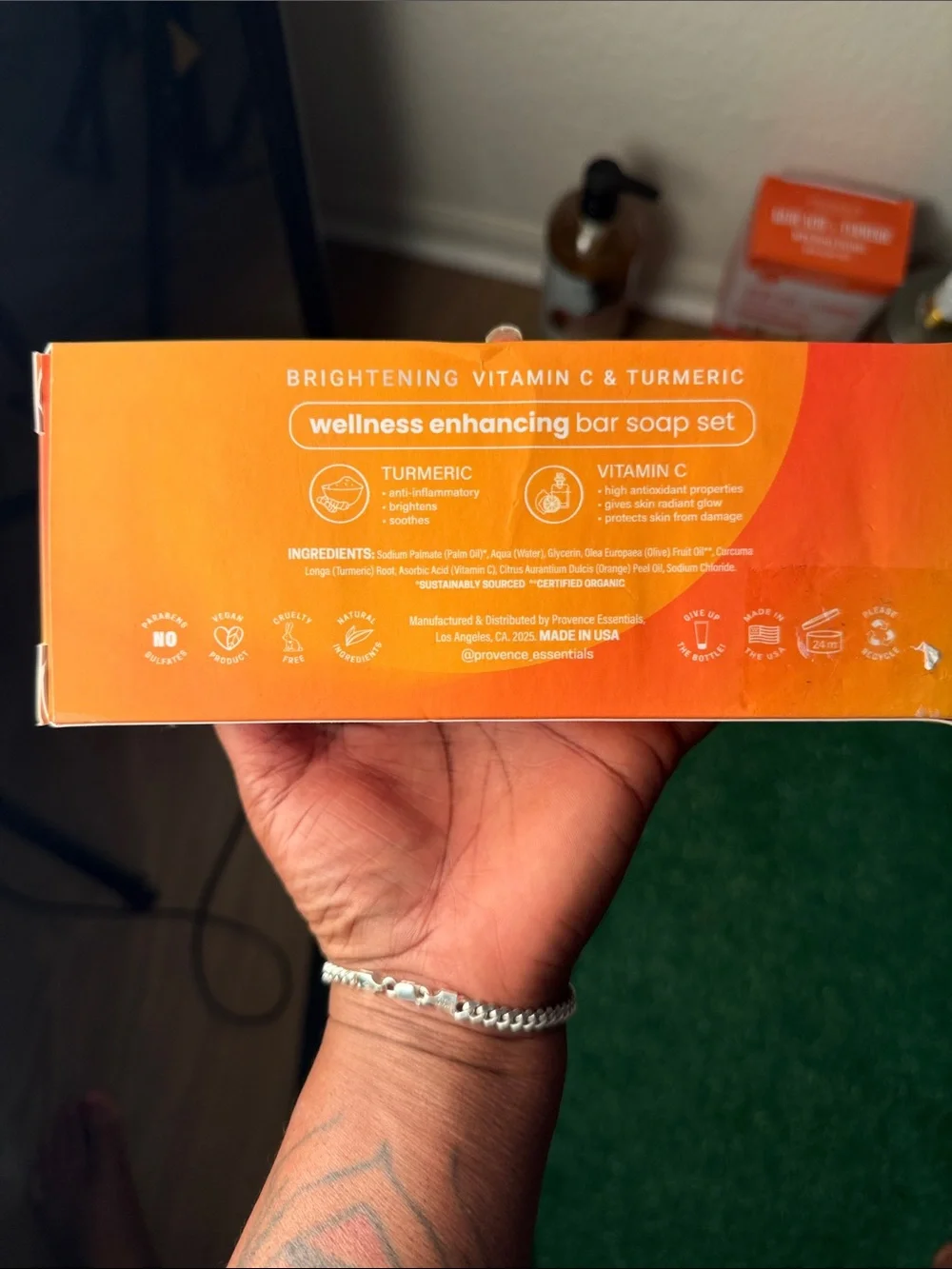 The Moody Co. Uplift Wellness Bar Soap Set - Orange Gradient